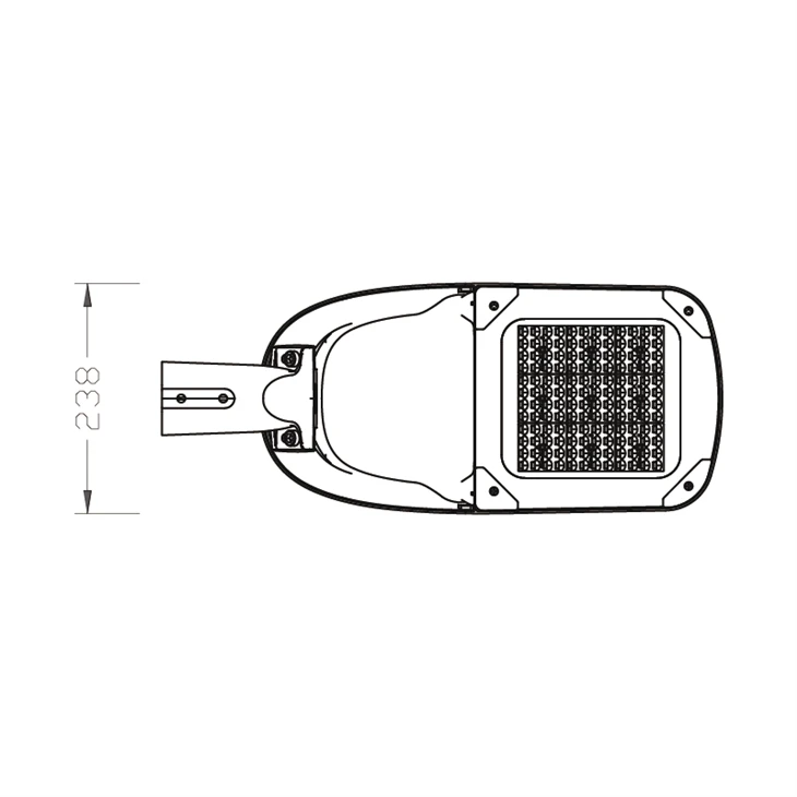 High Quality 100W Aluminum Stand Alone LED Street Light Easy Installation Radar Induction Road IP66 Rated