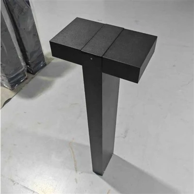 Poste de amarração LED com flange interna anti-luz LED UV para jardim de cabeça dupla